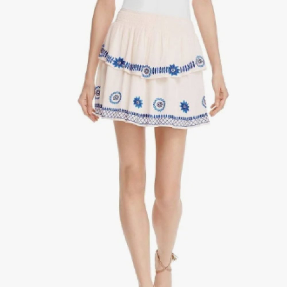 Boho Floral Mini Skirt